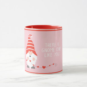 Det finns Gnome som du Red Rosa  Mugg