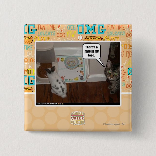 Det finns hare i min food. knapp (Framsida)