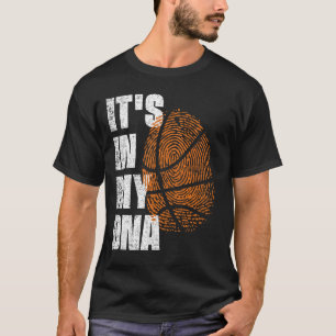 DET FINNS I MIN DNA Basketball Fingerprint Sports T Shirt