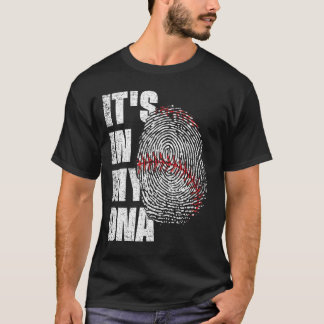 DET FINNS I MIN DNA-baskiska Fingerprint Sports T Shirt