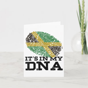 Det Finns I Min Dna Jamaicanska Jamaica Flagga Sem Kort