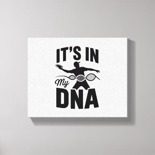 Det finns i min DNA-skiva Golf Canvastryck (Framsida)