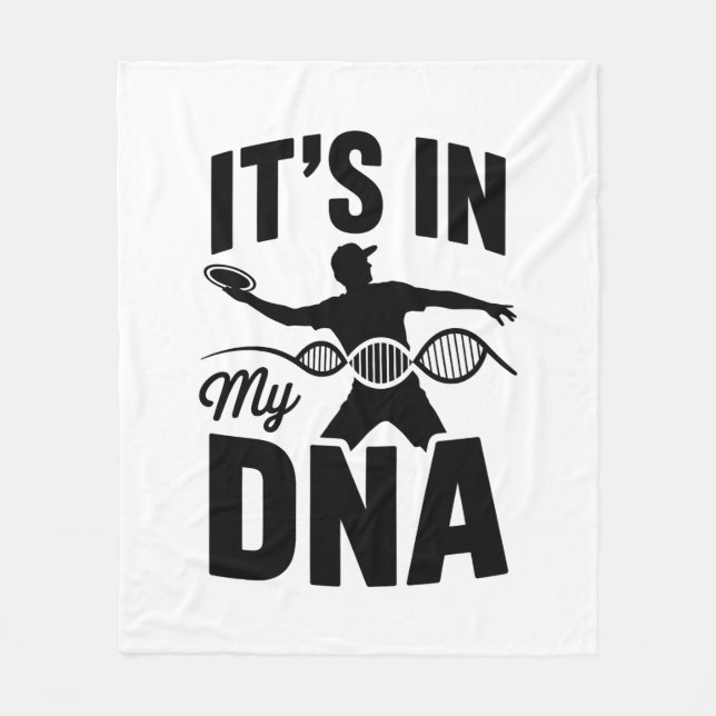 Det finns i min DNA-skiva Golf Fleecefilt (Framsidan)