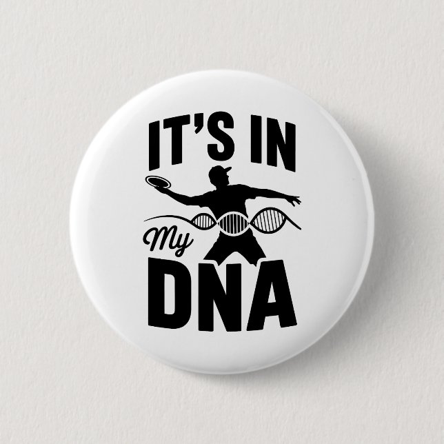 Det finns i min DNA-skiva Golf Knapp (Framsida)