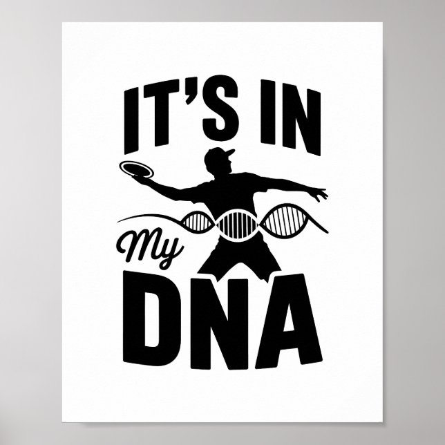 Det finns i min DNA-skiva Golf Poster (Framsidan)