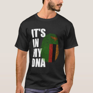 Det finns i min DNA Zambia Genetic Zambian Roots Z T Shirt