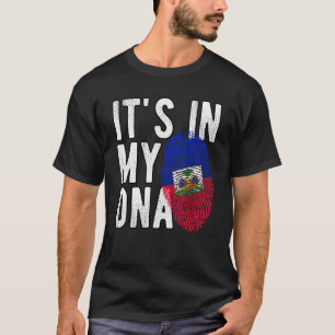 DET FINNS I MITT DNA Haitis Flagga T Shirt