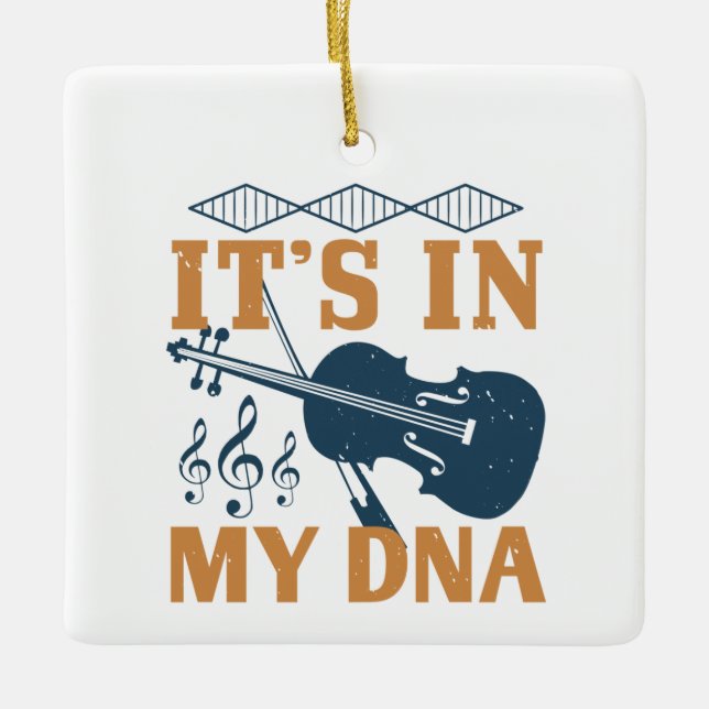 Det finns i mitt DNA Julgransprydnad Keramik (Framsida)