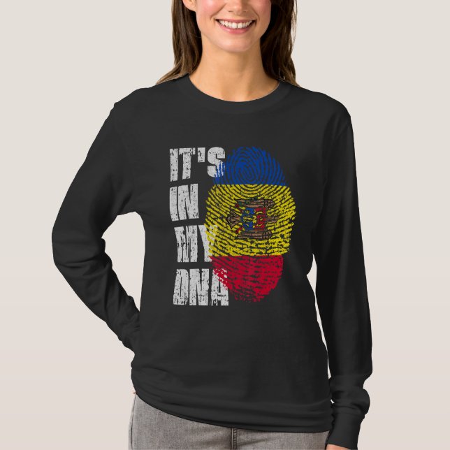 Det finns i mitt moldaviska dinska Flagga T Shirt (Framsida)