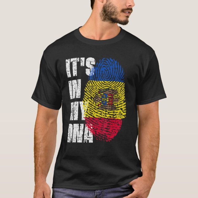 Det finns i mitt moldaviska dinska Flagga T Shirt (Framsida)