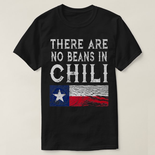 Det finns inga bönor i Chili Teas Flagga Premium T Shirt (Design framsida)