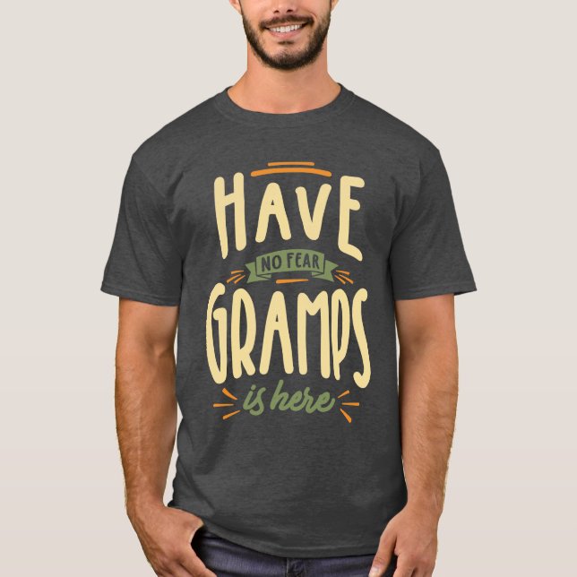 Det finns inga fruktbara gramper här i manar funny t shirt (Framsida)