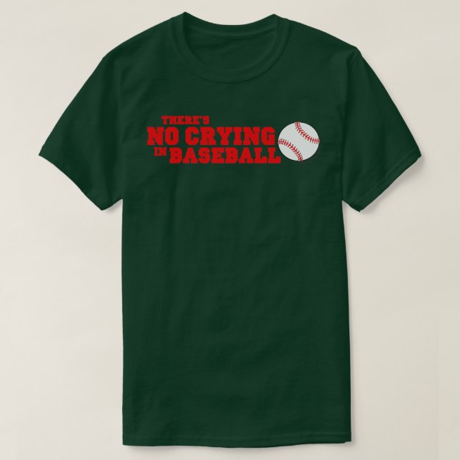 Det finns inga Gråtande i Baseball Red Ver T Shirt (Design framsida)