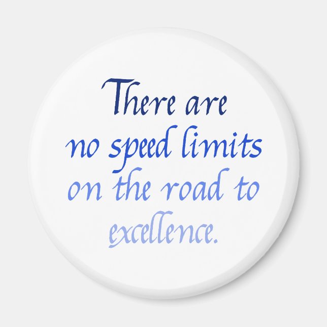 Det finns inga hastighetsbegränsningar magnet (Framsidan)