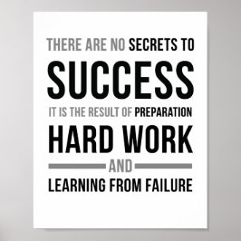 Det finns inga hemligheter att lyckas med poster