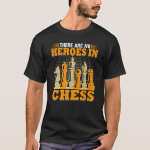 Det finns inga hjältar på fliken Vintage i Chess C T Shirt