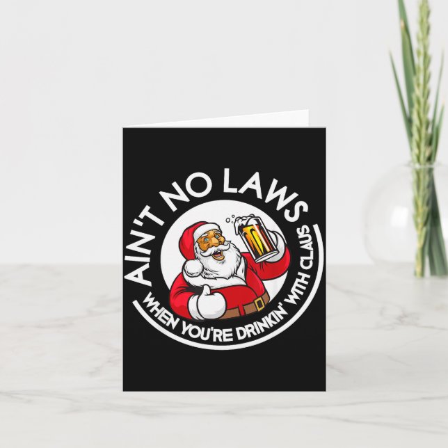 Det finns inga lagar när du dricker med Claus Chri Kort (Framsida)