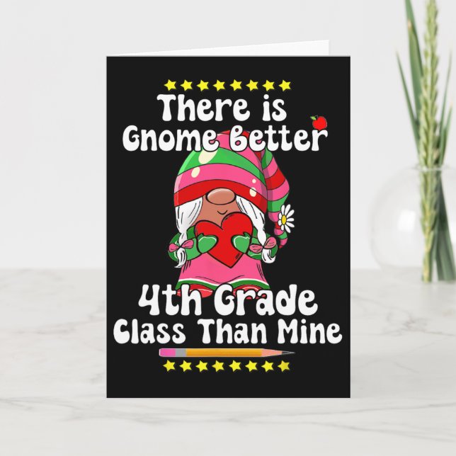 Det Finns Ingen Bättre Gnome 4:e Klass Cl Hippie V Kort (Framsida)
