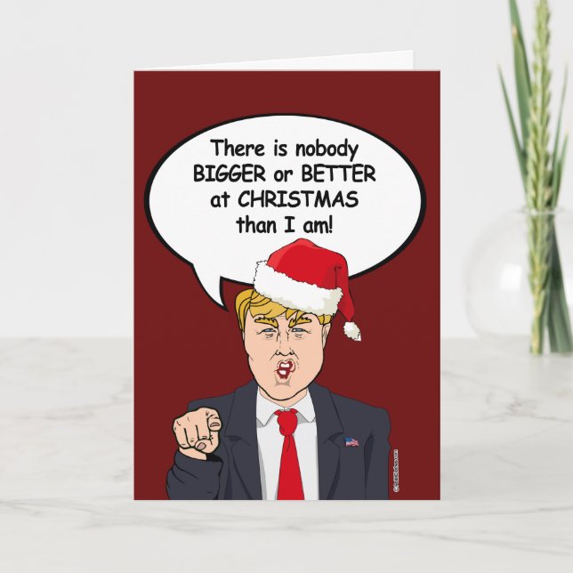 Det finns ingen bättre på jul än Trump Helgkort (Framsida)