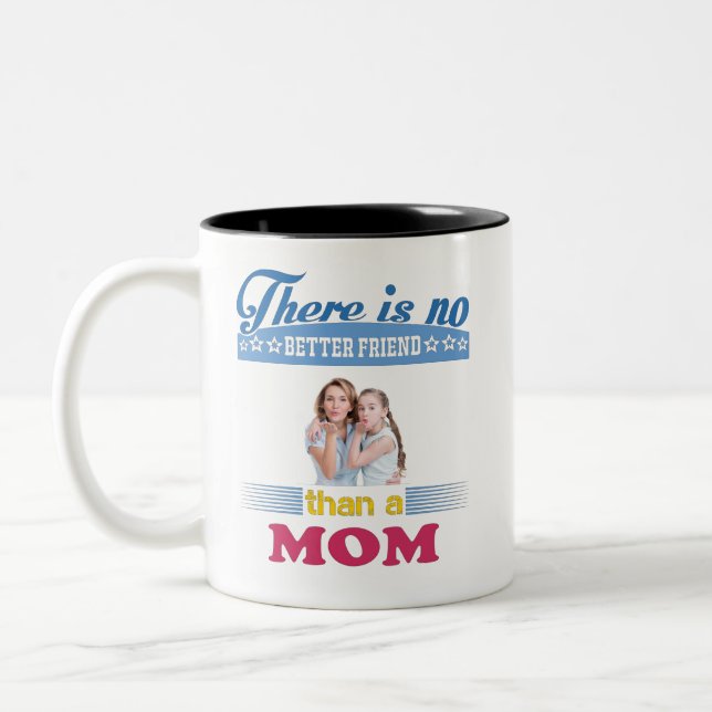 Det finns ingen bättre vän än Mamma, Personlig Två-Tonad Mugg (Vänster)