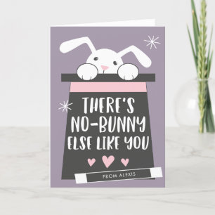 Det finns ingen bunny som du Valentines day Helgkort