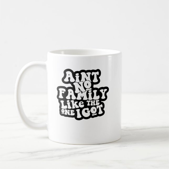 Det finns ingen familj som den jag Har Lönnfamilj. Kaffemugg (Vänster)