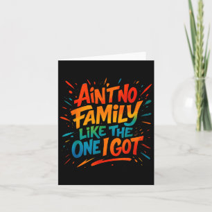 Det Finns Ingen Familj Som Den Jag Har Rolig Famil Kort