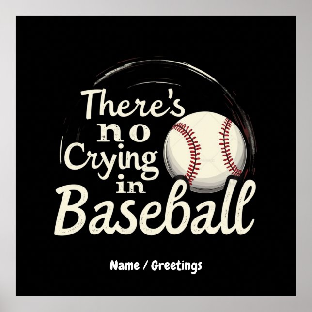 Det finns ingen Gråtande i Baseball på en konstig  Poster (Framsidan)