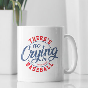 Det finns ingen Gråtande i basket Retro Typografi Kaffemugg