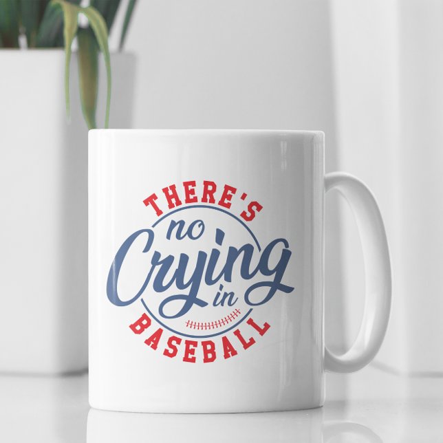Det finns ingen Gråtande i basket Retro Typografi Kaffemugg (Skapare uppladdad)