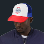 Det finns ingen Gråtande i basket Retro Typografi Keps<br><div class="desc">Designad för en baseball älskare,  en typografibaserad design. Det finns ingen gråtande i baseboll - röd och blå typografi - perfekt gåva till pojkar eller flickor som spelar baseboll eller kärlek.</div>