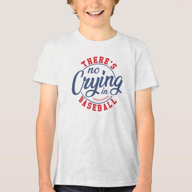 Det finns ingen Gråtande i basket Retro Typografi T Shirt (Framsida)