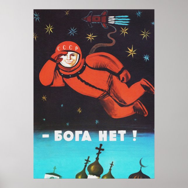 Det finns ingen gud! 1960-talet, Sovjetunionen - S Poster (Framsidan)