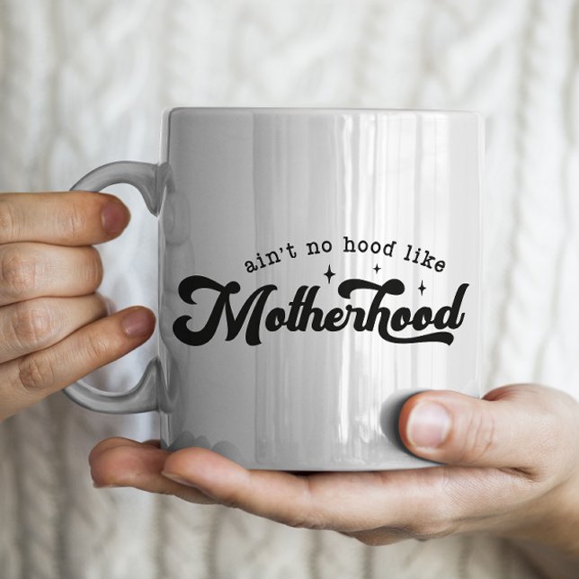 "Det finns ingen huva som moderskap" Kaffemugg (Skapare uppladdad)