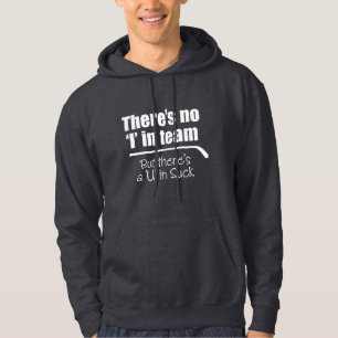 Det finns ingen 'jag' i lag (hockey) hoodie