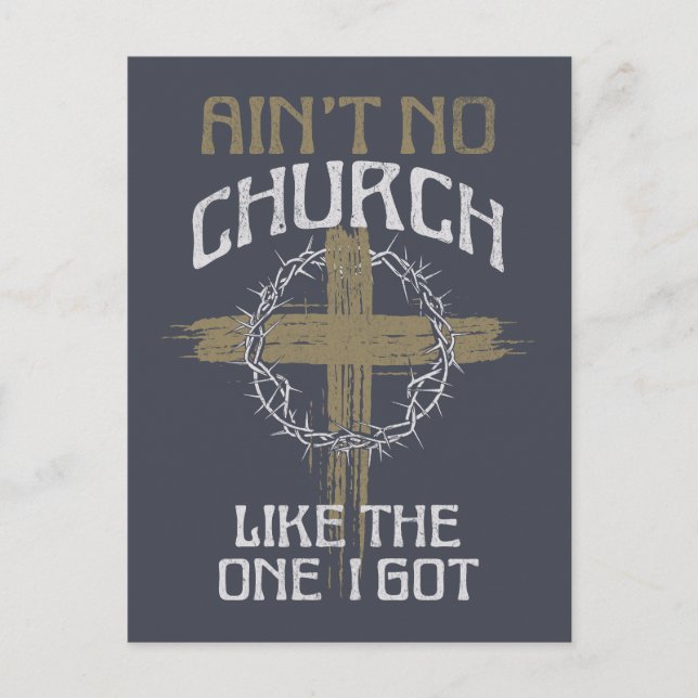 Det finns ingen kyrka som den jag Har. Vykort (Framsida)