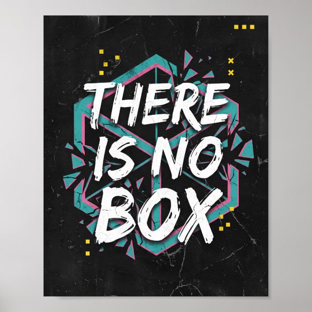 Det finns ingen låda för kreativt tänkande poster (Framsidan)