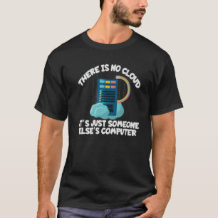 DET FINNS INGEN LÄTT IT-DATORN Geek Funny Tec T Shirt