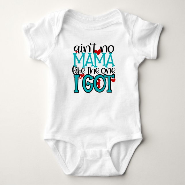 Det finns ingen Mamma som den jag Har Baby Bodykos T Shirt (Framsida)
