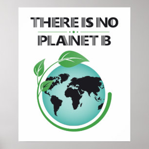 Det finns ingen miljömedvetenhet om Planet B Poster