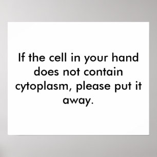 Det finns ingen Mobil Använda för cellens biologik Poster