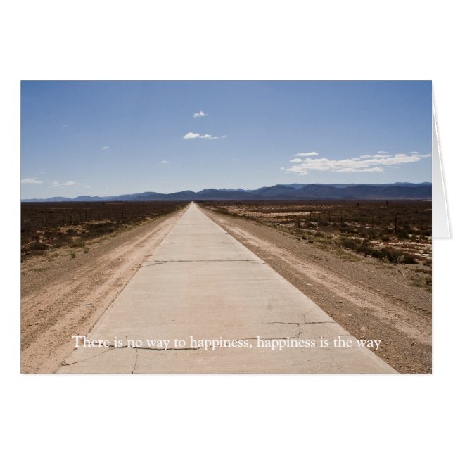 Det finns ingen möjlighet till lycka hälsningskort (Framsidan Horizontal)
