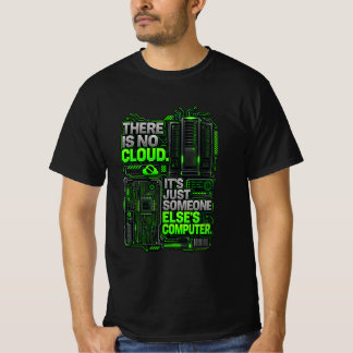 Det Finns Ingen Moln Rolig Programmerare T-Shirt |
