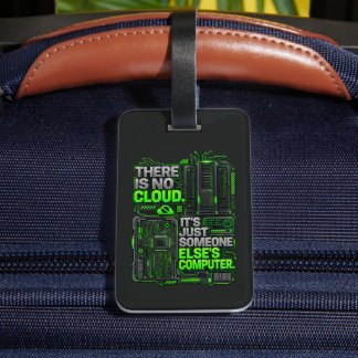Det Finns Ingen Moln Rolig SysAdmin Bag Tag Bagagebricka