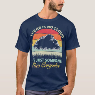 Det finns ingen molndator i Tech Retro Stil T Shirt
