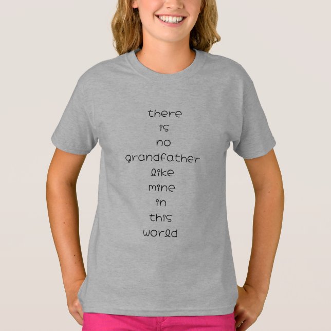Det finns ingen morfar som min i världen t shirt (Framsida)