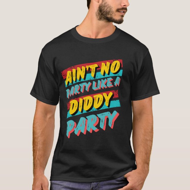 Det finns ingen Party som en dydig Party Retro Tee (Framsida)