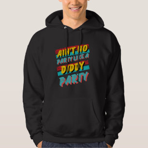 Det finns ingen Party som en dydig Party Retro Tee Hoodie