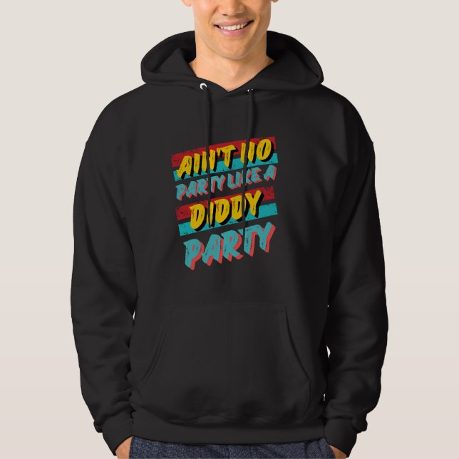 Det finns ingen Party som en dydig Party Retro Tee Hoodie (Framsida)