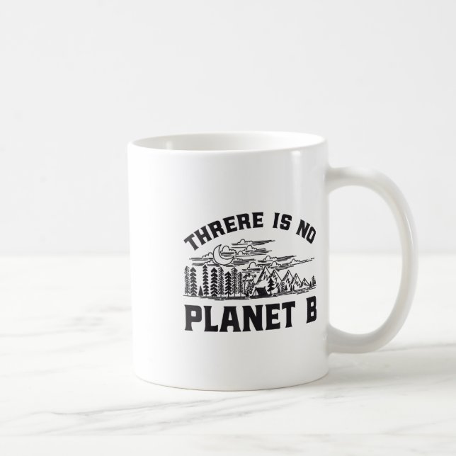 Det finns ingen plan B-miljöskyddsrad Kaffemugg (Höger)